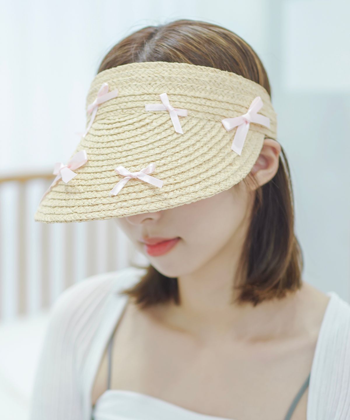 소다몬(SODAMON) 미민 오뜨 리본썬캡 2colors