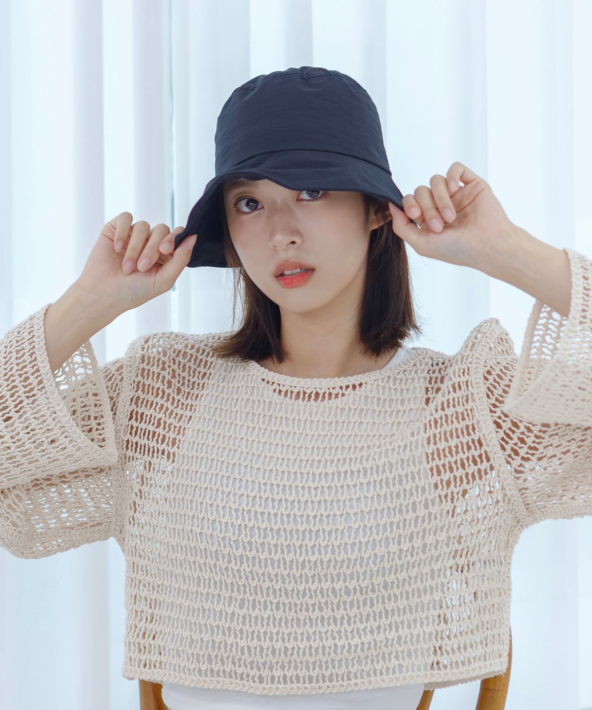 소다몬(SODAMON) 미민 샤롯 스트링캡 2colors