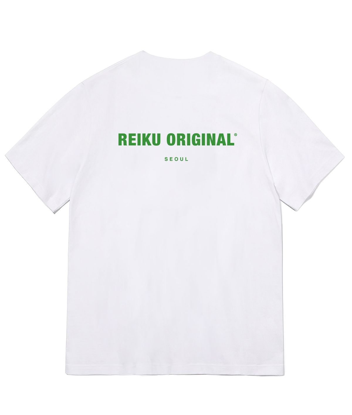 레이쿠(REIKU) RK 004 GREEN short sleeved tshirt white 화이트 반팔티