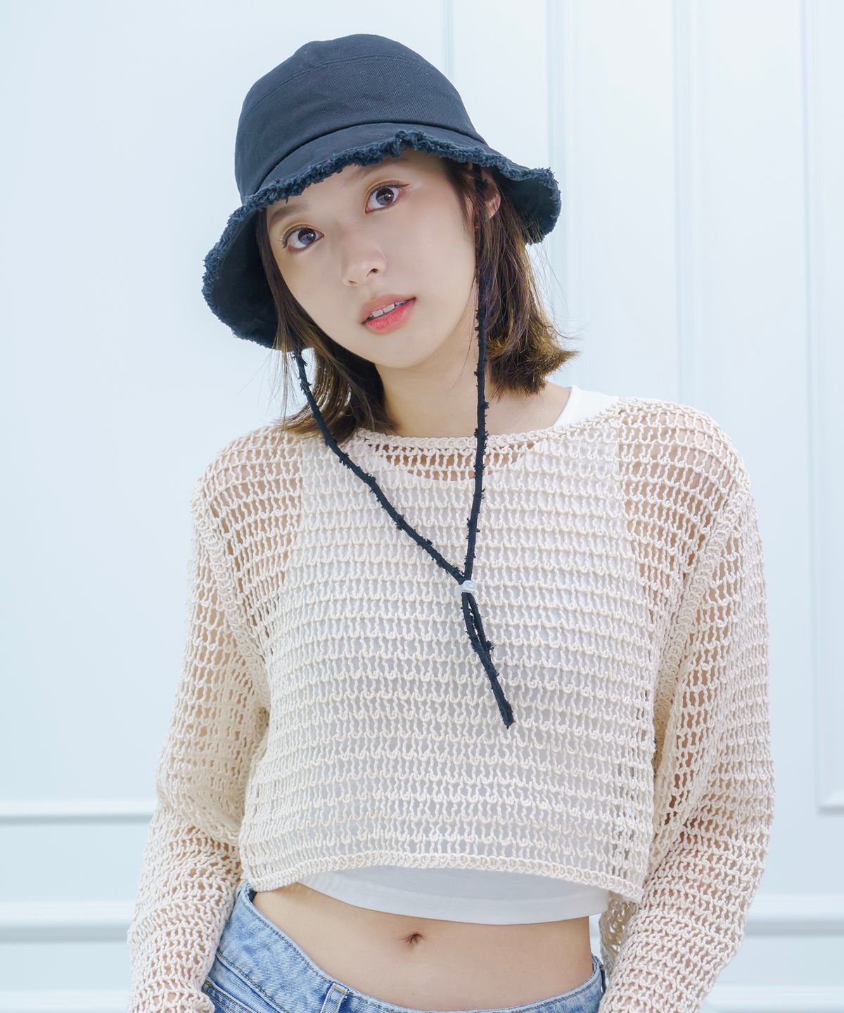 소다몬(SODAMON) 미민 버드프린지버킷햇 3colors
