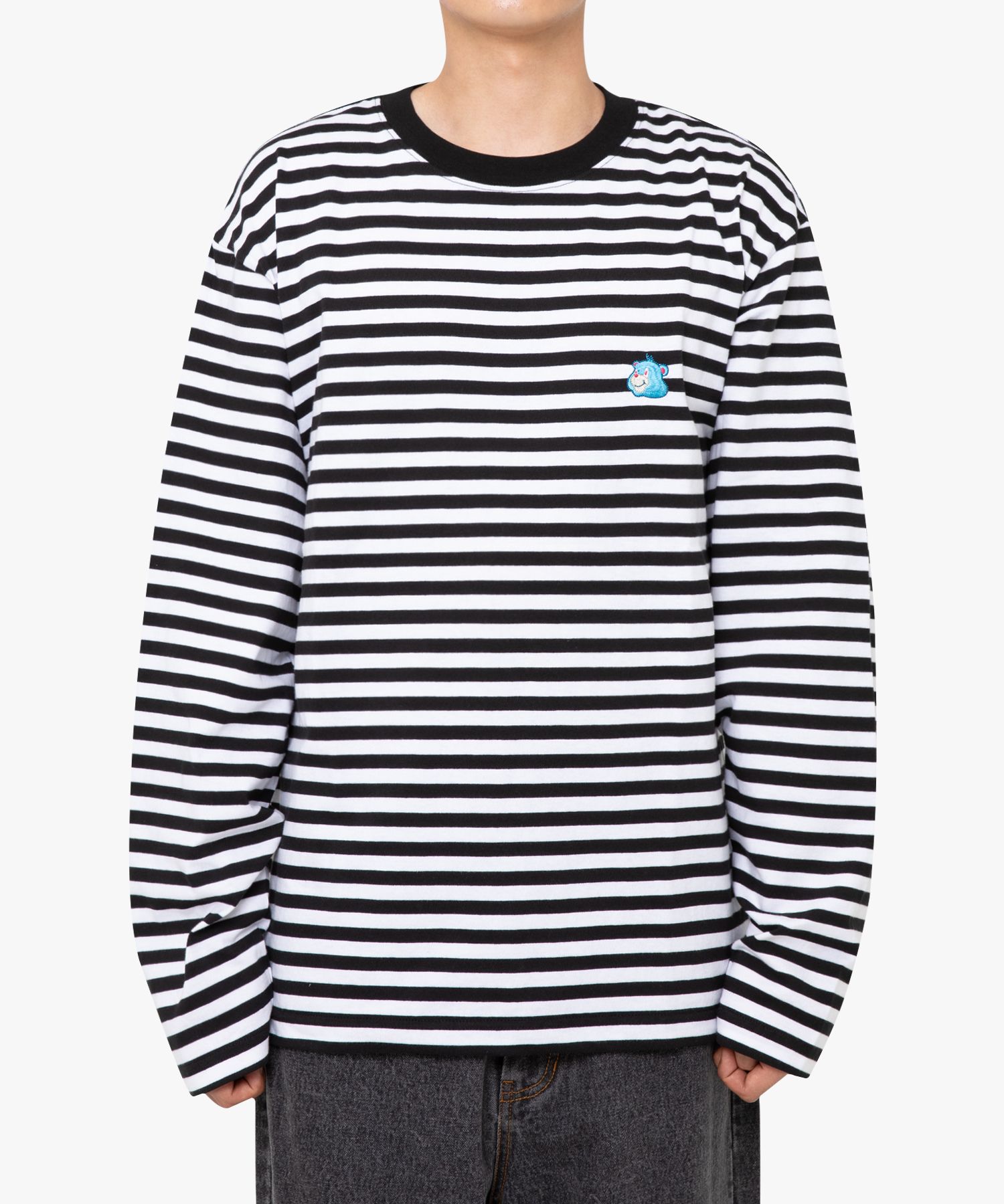 ★2023FW新作★LMC★EMB BEAR STRIPE LONG SLV TEE MUSINSA | LMC EMB BEAR STRIPE LONG SLV TEE stripe