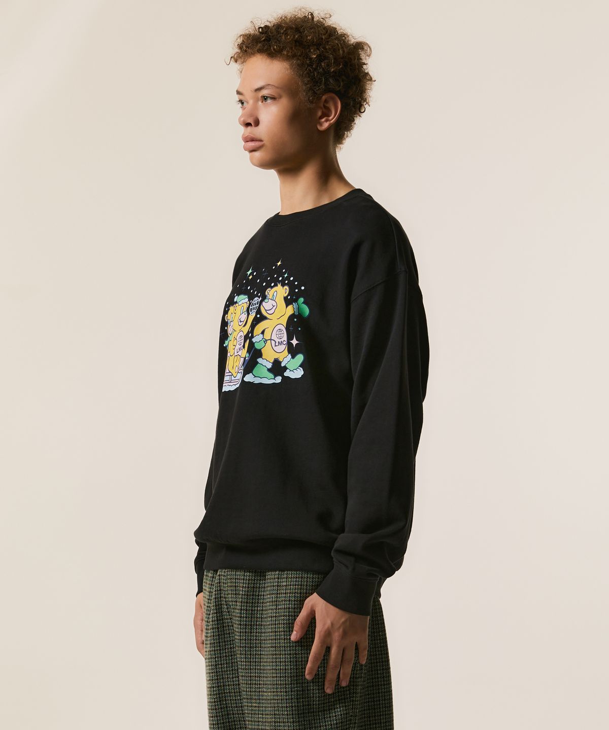 엘엠씨(LMC) SLEIGH RIDING BEARS SWEATSHIRT heather gray