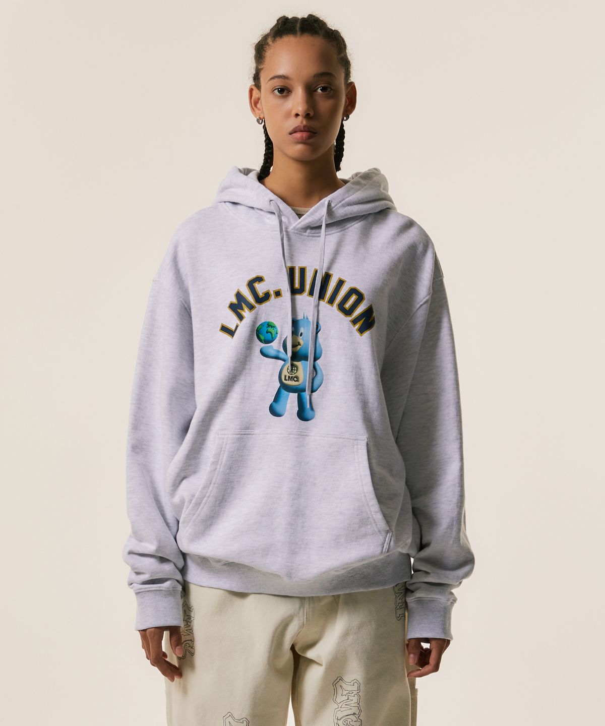 엘엠씨(LMC) UNION BEAR HOODIE black
