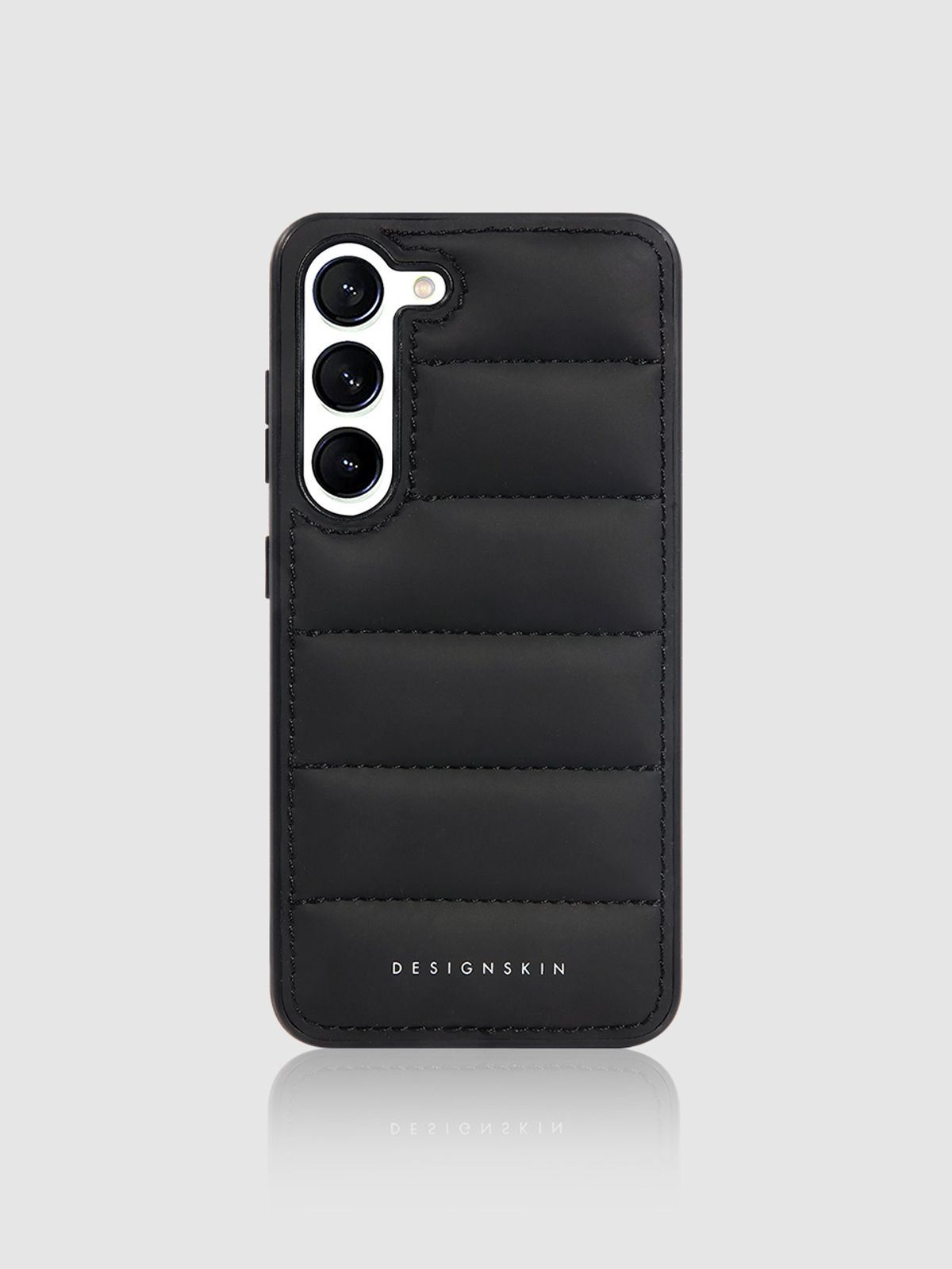 디자인스킨(DESIGNSKIN) 아이폰 갤럭시 히든포켓 엠보 케이스-블랙