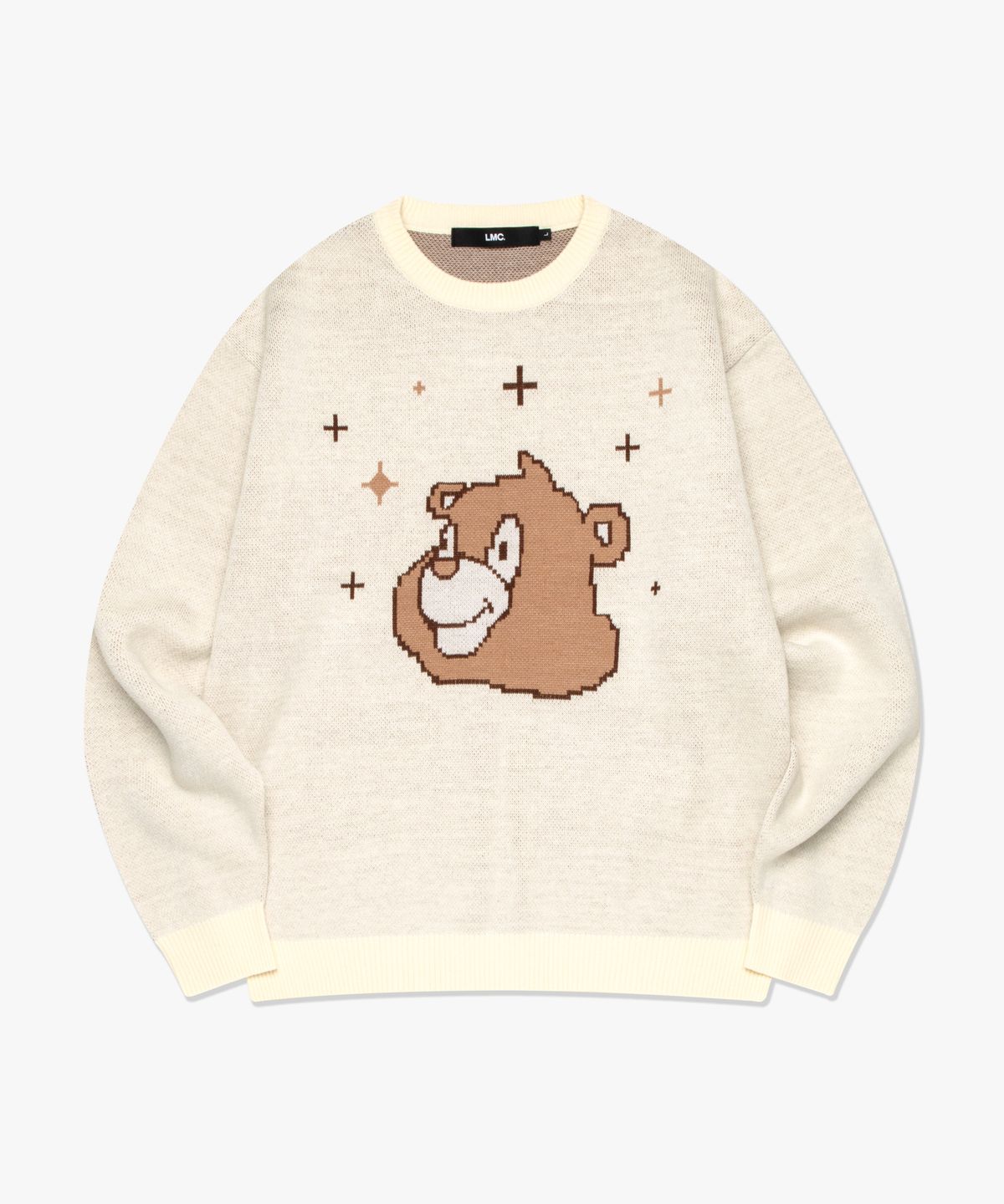 엘엠씨(LMC) BEAR KNIT SWEATER cream