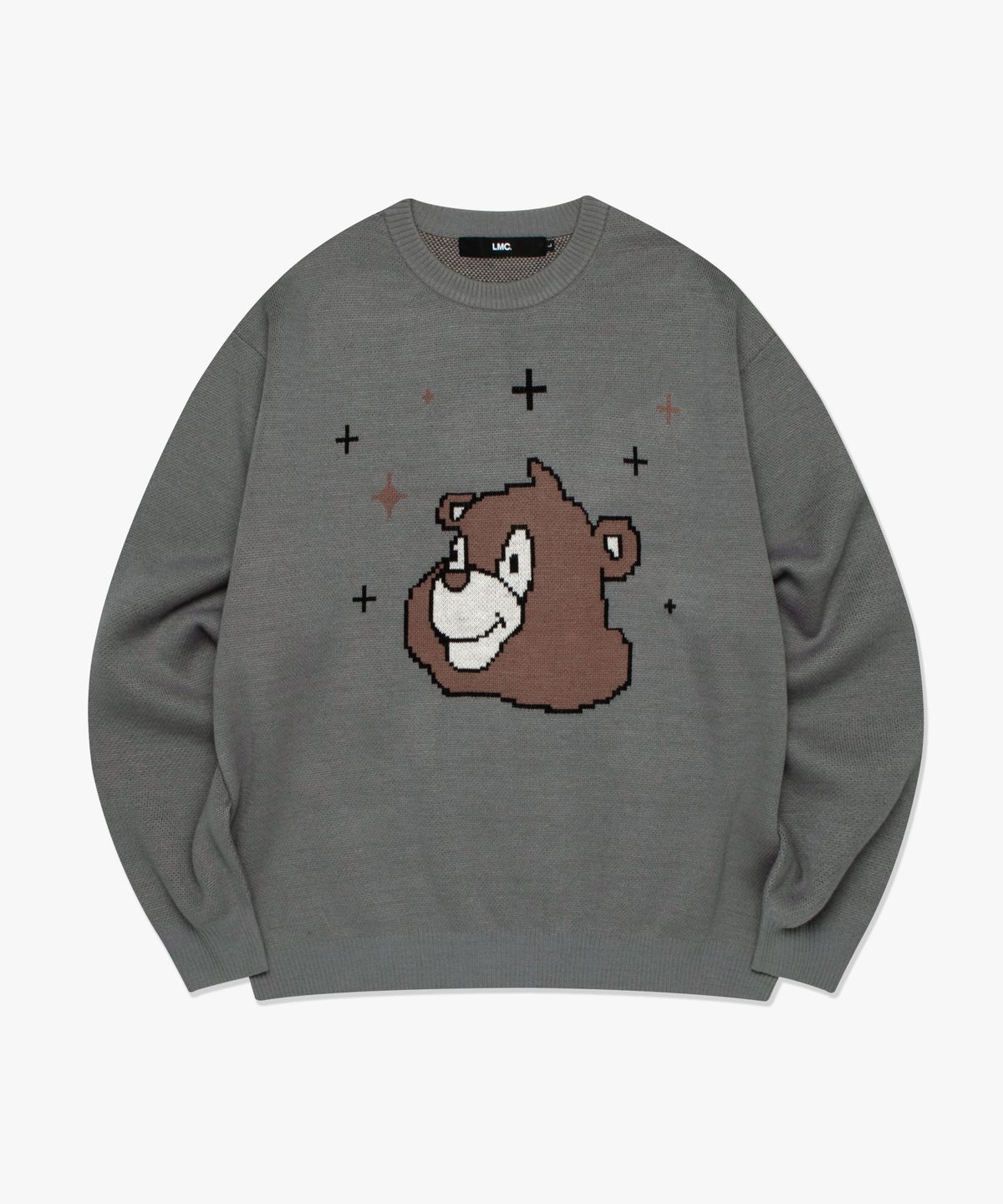 엘엠씨(LMC) BEAR KNIT SWEATER heather gray