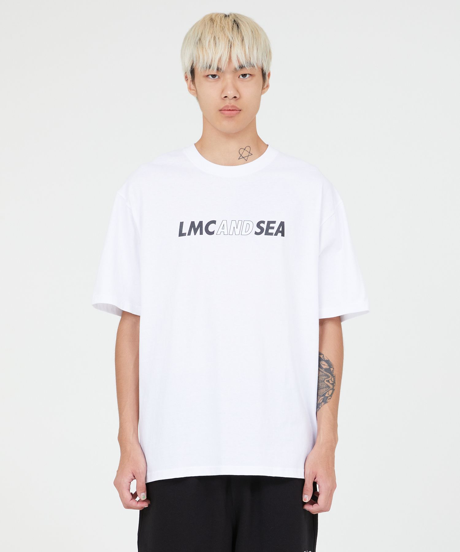 MUSINSA | LMC LMC X WIND AND SEA COMBO TEE white