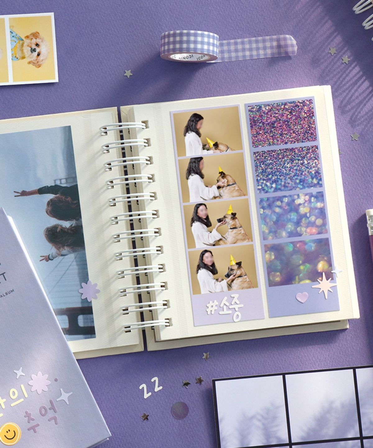 아이코닉(ICONIC) [스티커증정] 레터링 네컷앨범 6colors