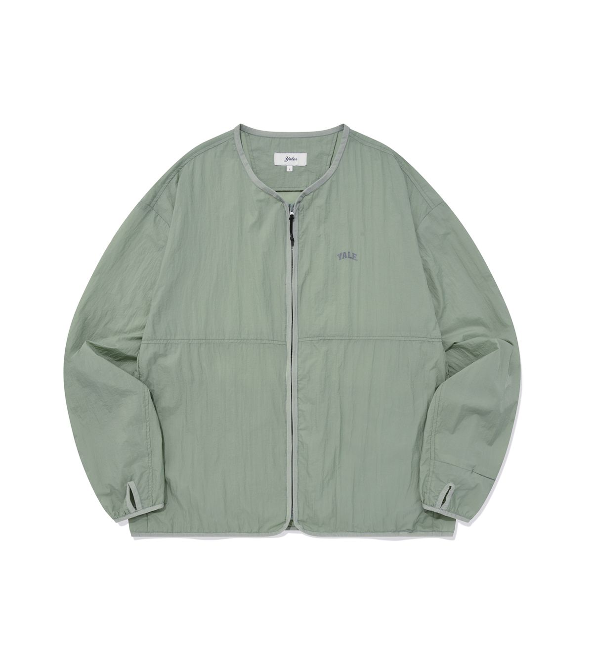 예일(YALE) [ONEMILE WEAR] 컴포트 배커플 노카라 자켓 페일 민트