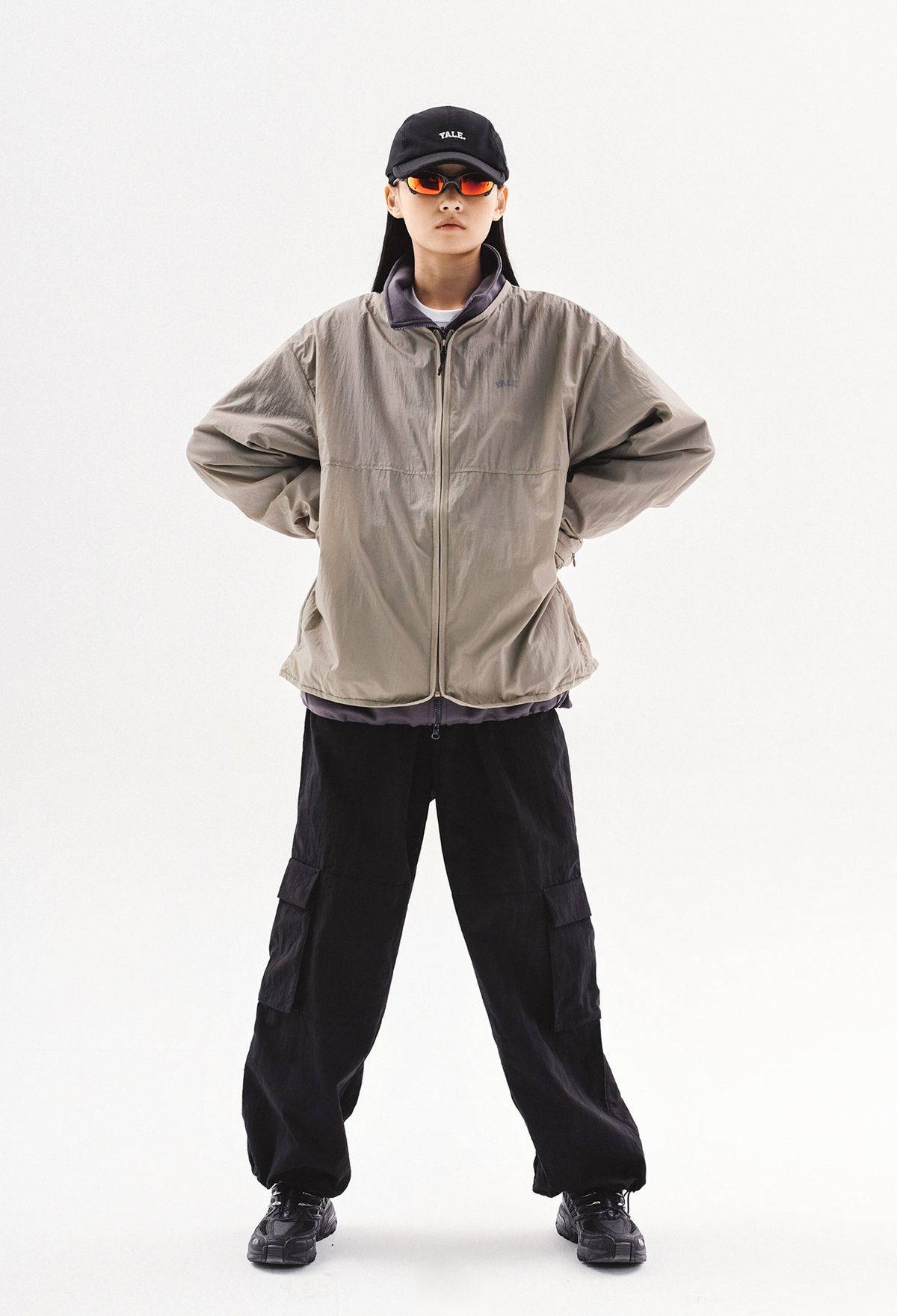 예일(YALE) [ONEMILE WEAR] 컴포트 배커플 노카라 자켓 그레이