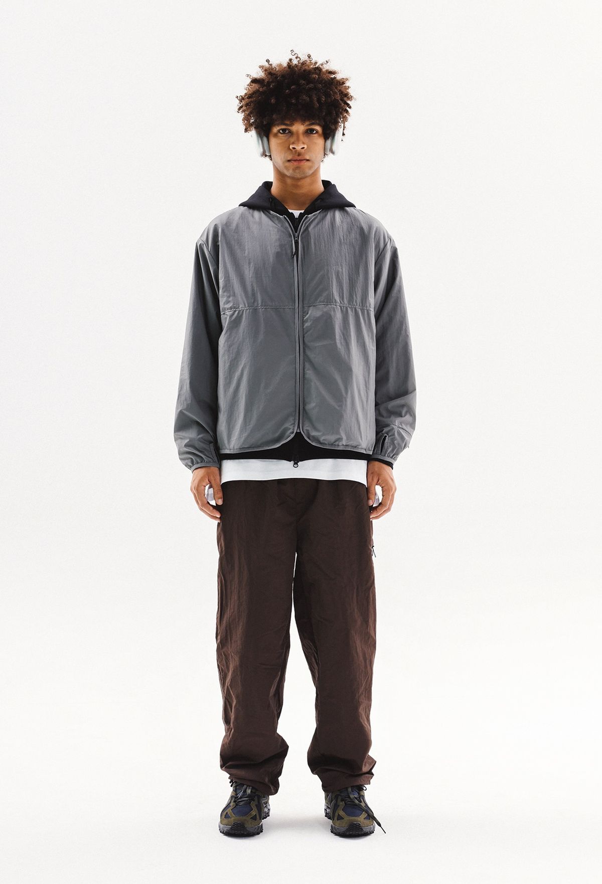예일(YALE) [ONEMILE WEAR] 컴포트 배커플 노카라 자켓 블랙
