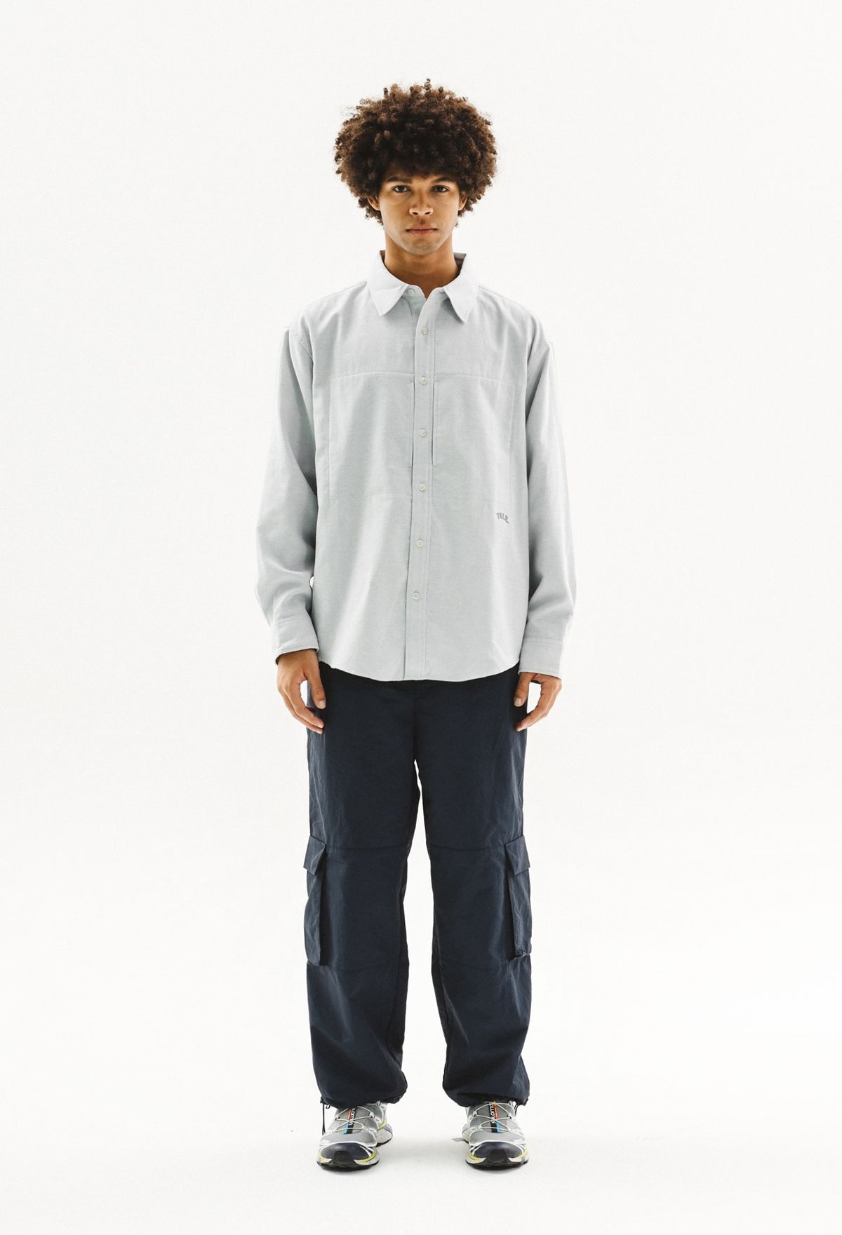 예일(YALE) [ONEMILE WEAR] 포켓 스몰아치 옥스포드 셔츠 카키