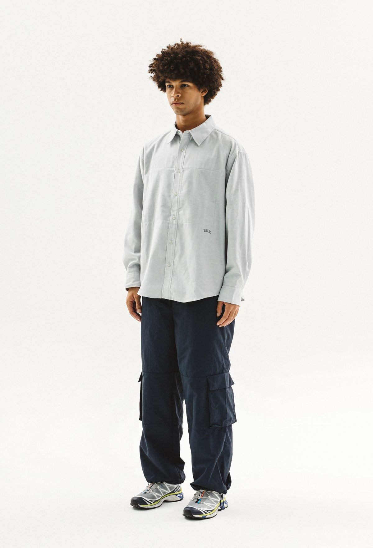 예일(YALE) [ONEMILE WEAR] 포켓 스몰아치 옥스포드 셔츠 카키