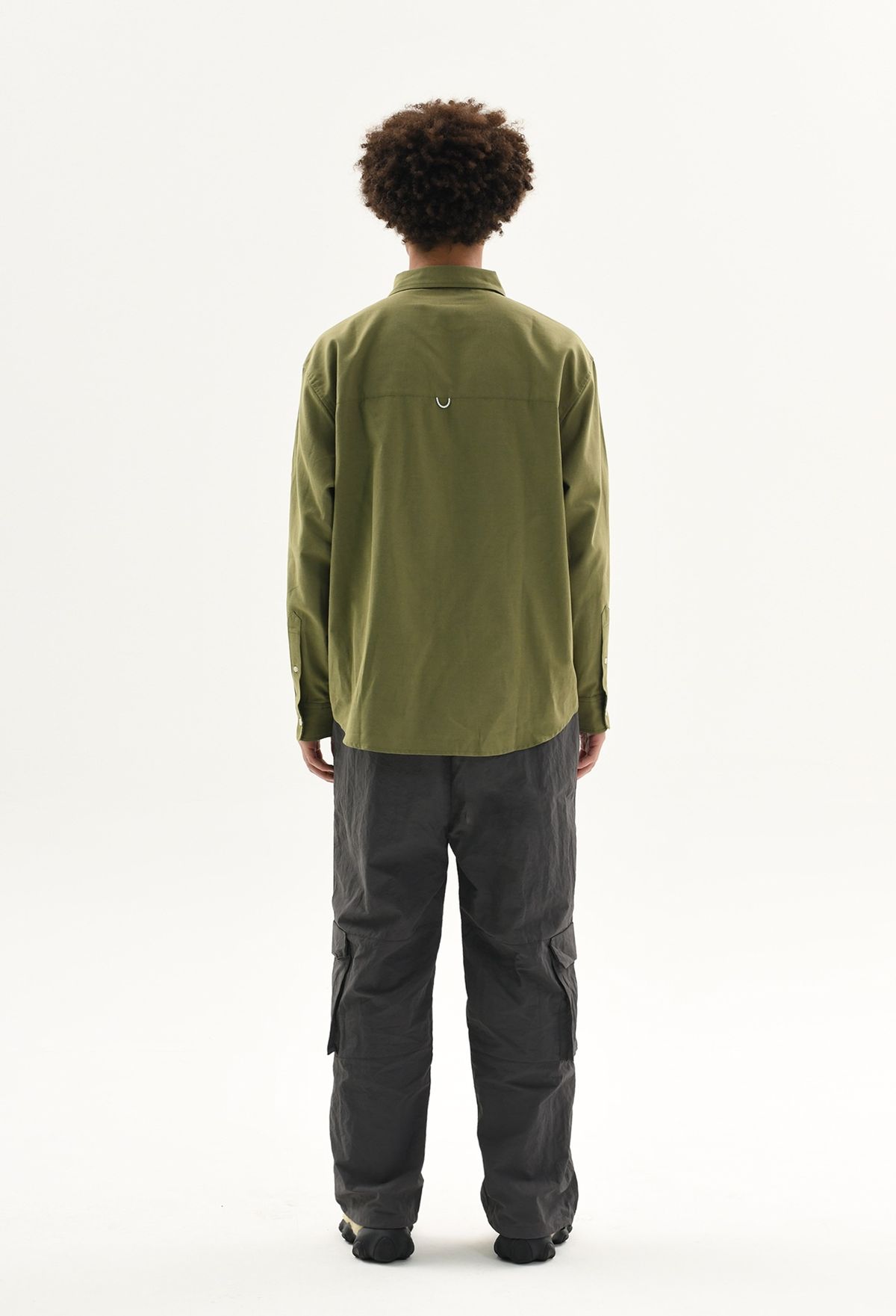 예일(YALE) [ONEMILE WEAR] 포켓 스몰아치 옥스포드 셔츠 카키