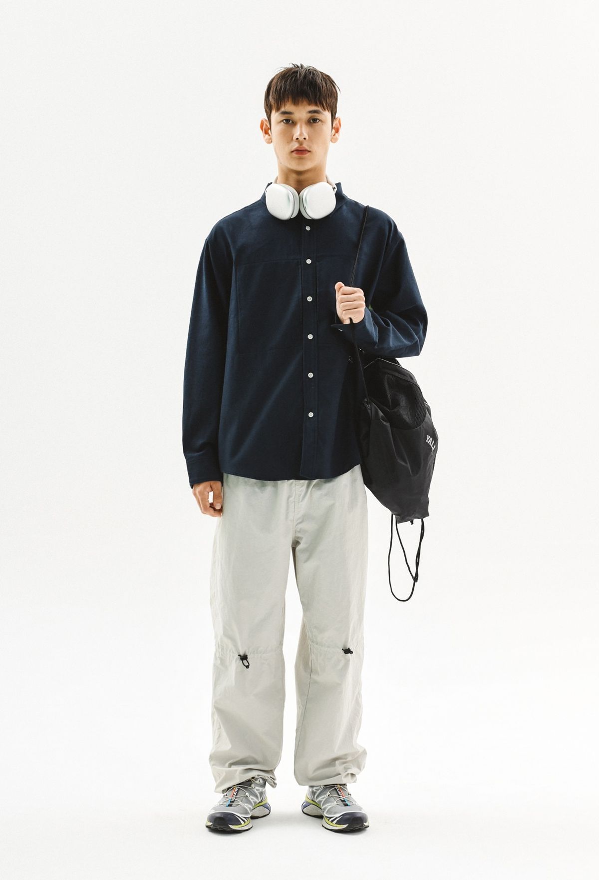 예일(YALE) [ONEMILE WEAR] 포켓 스몰아치 옥스포드 셔츠 카키