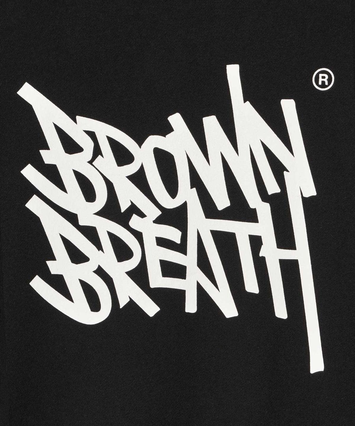 브라운브레스(BROWNBREATH) TAG OG CREWNECK - BLACK
