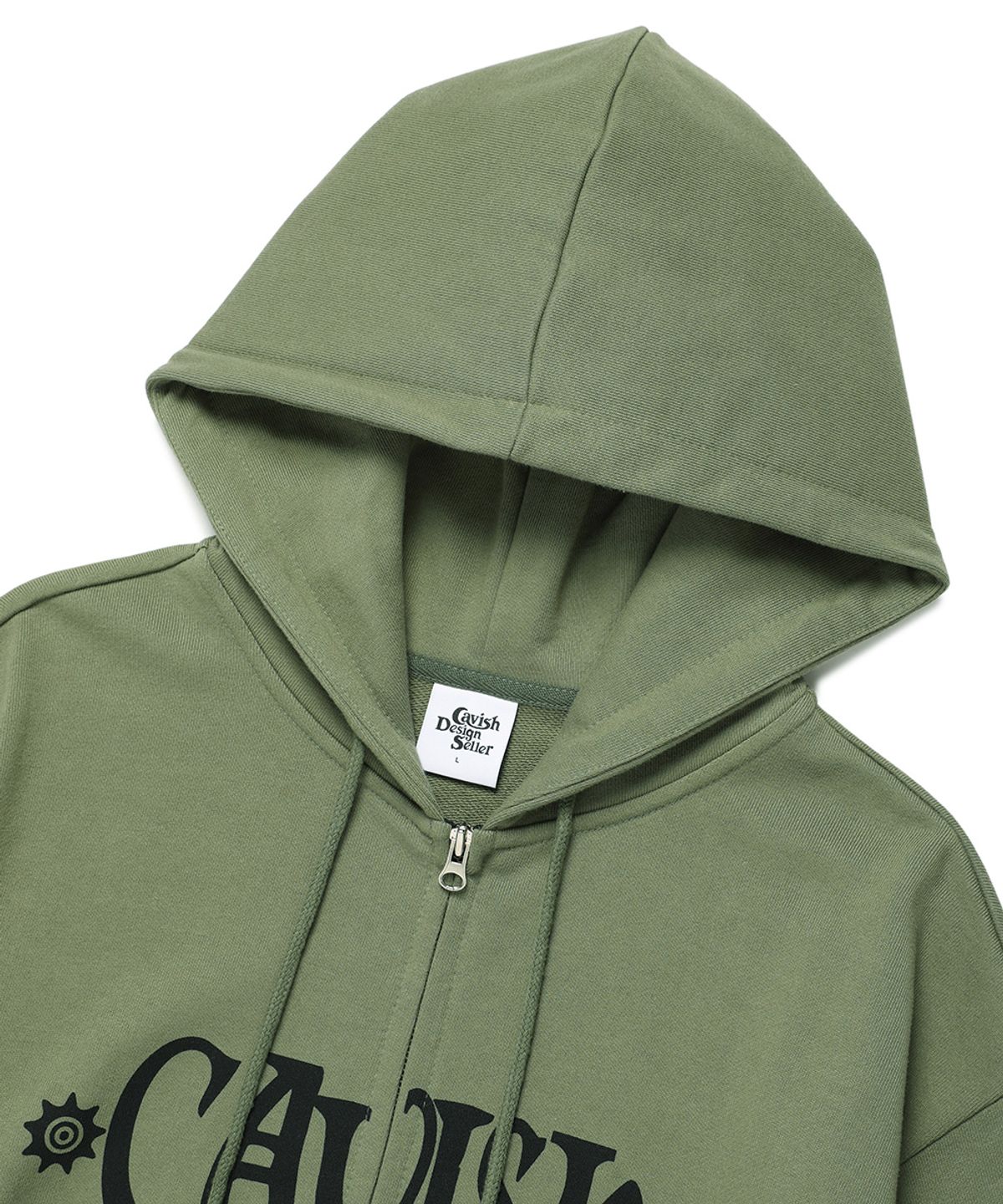 카비시(CAVISH) PIPING ZIP UP HOODIE GREEN(CV2DFUM480A)
