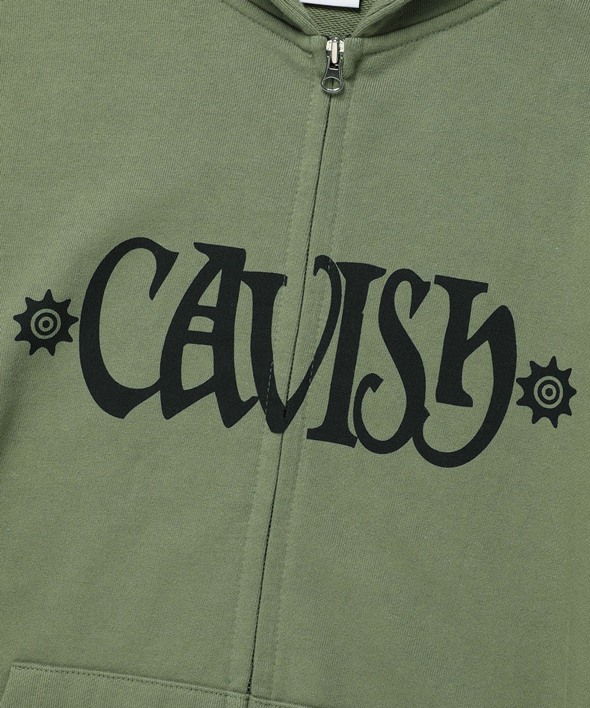 카비시(CAVISH) PIPING ZIP UP HOODIE GREEN(CV2DFUM480A)
