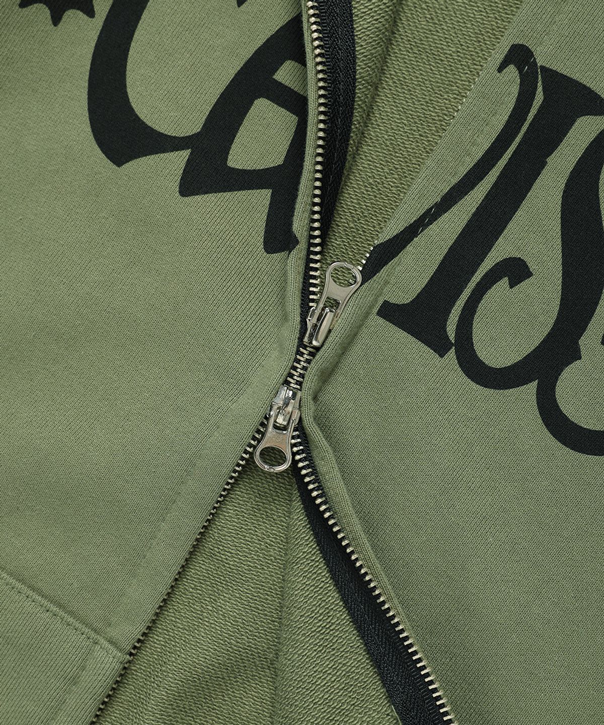 카비시(CAVISH) PIPING ZIP UP HOODIE GREEN(CV2DFUM480A)