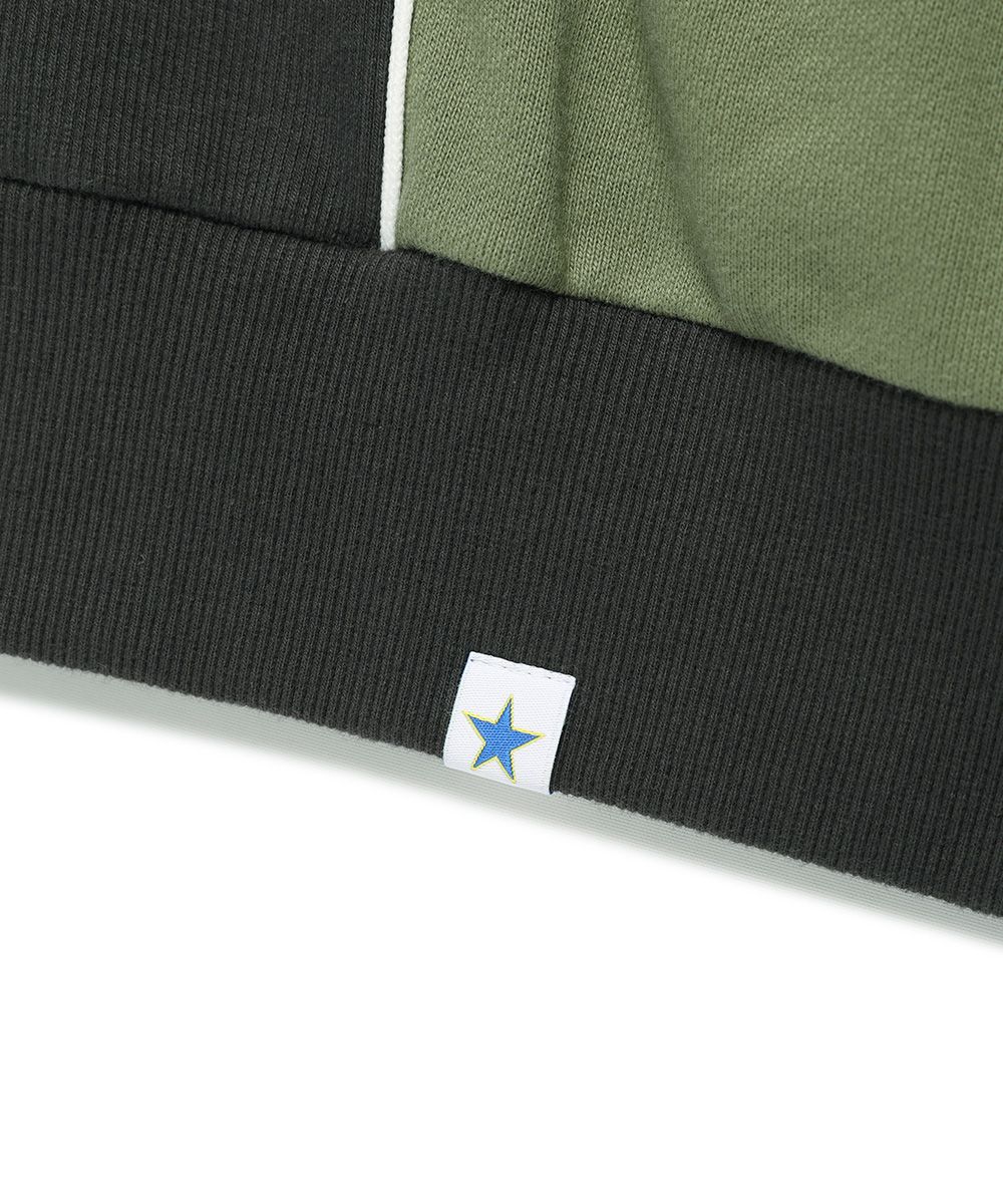 MUSINSA | CAVISH PIPING ZIP UP HOODIE GREEN(CV2DFUM480A)