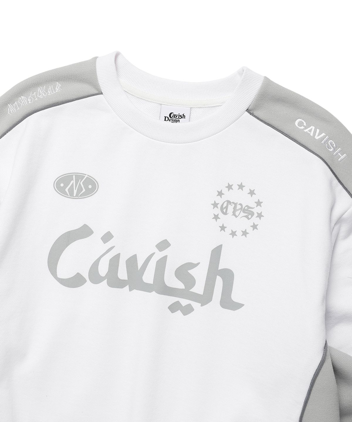 카비시(CAVISH) CLUB TEAM SWEATSHIRT WHITE(CV2DFUM446A)