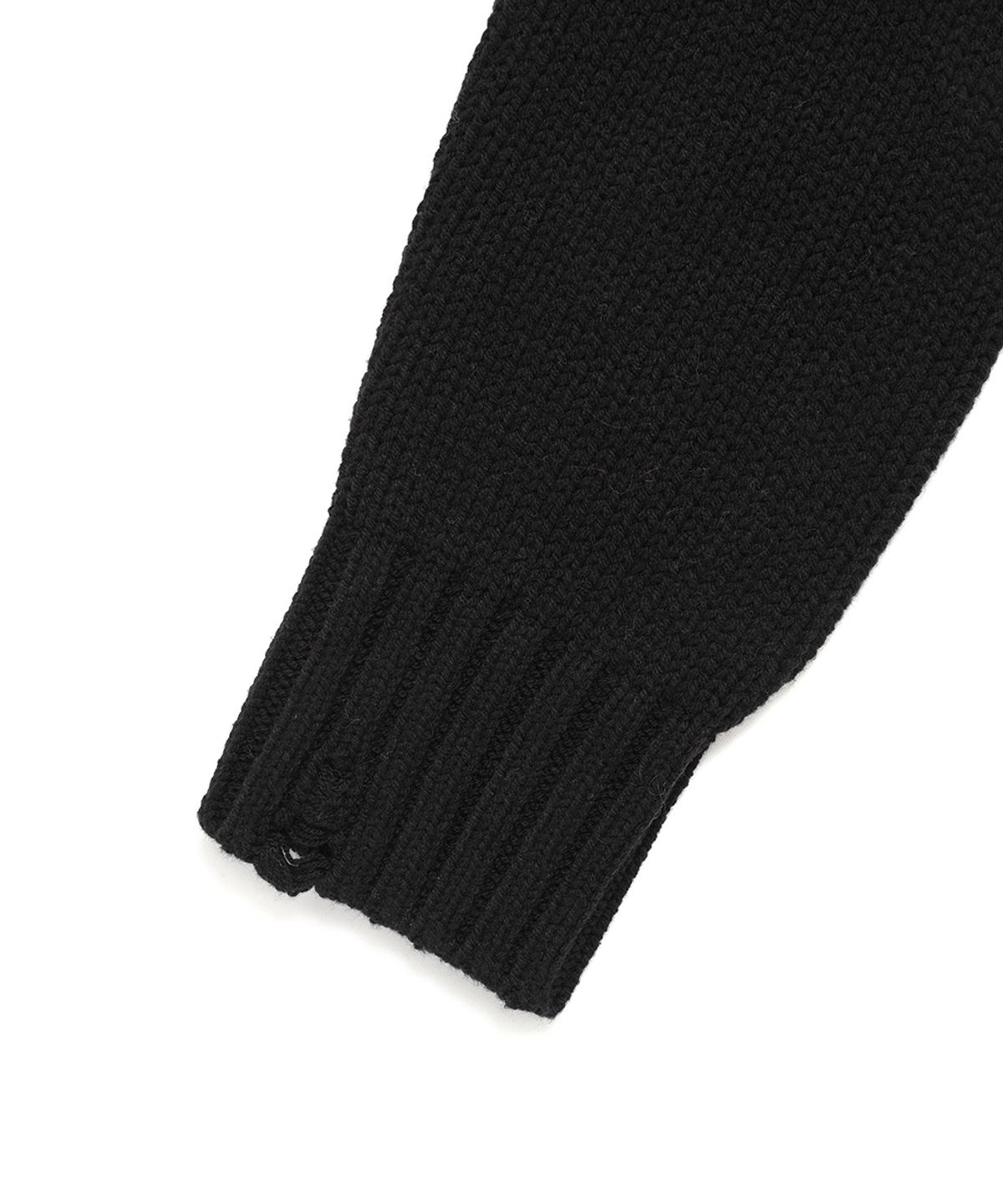 카비시(CAVISH) W DAMAGED STAR KNIT CREWNECK BLACK(CV2DFFK601A)
