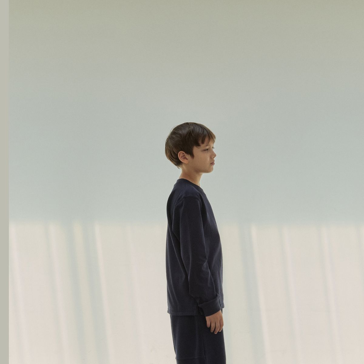 벤(BBEEEENN) 리브드 슬리브 T_네이비