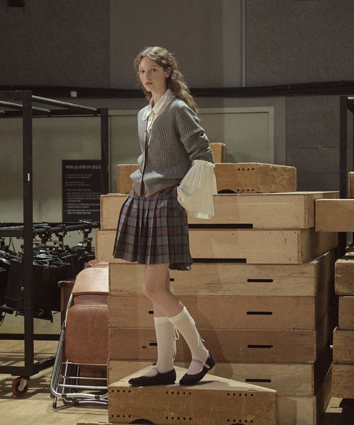 락피쉬웨더웨어(ROCKFISH WEATHERWEAR) RFH CLASSIC CHECK PLEATS SKIRT - 3color