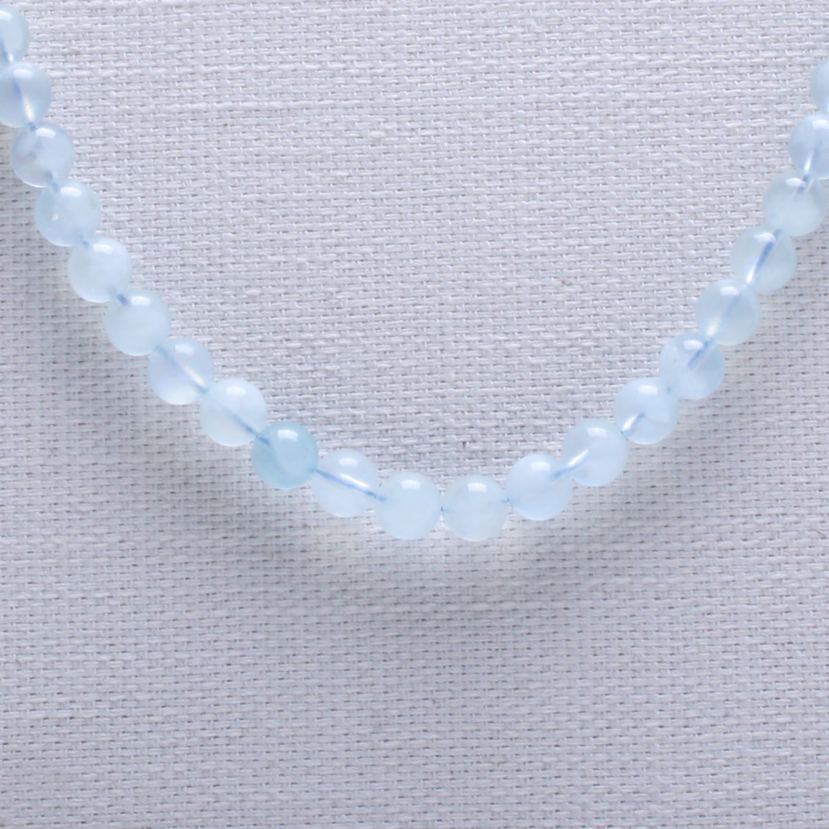 비엔베투(Bien Vetu) 6mm 아쿠아마린 원석 목걸이