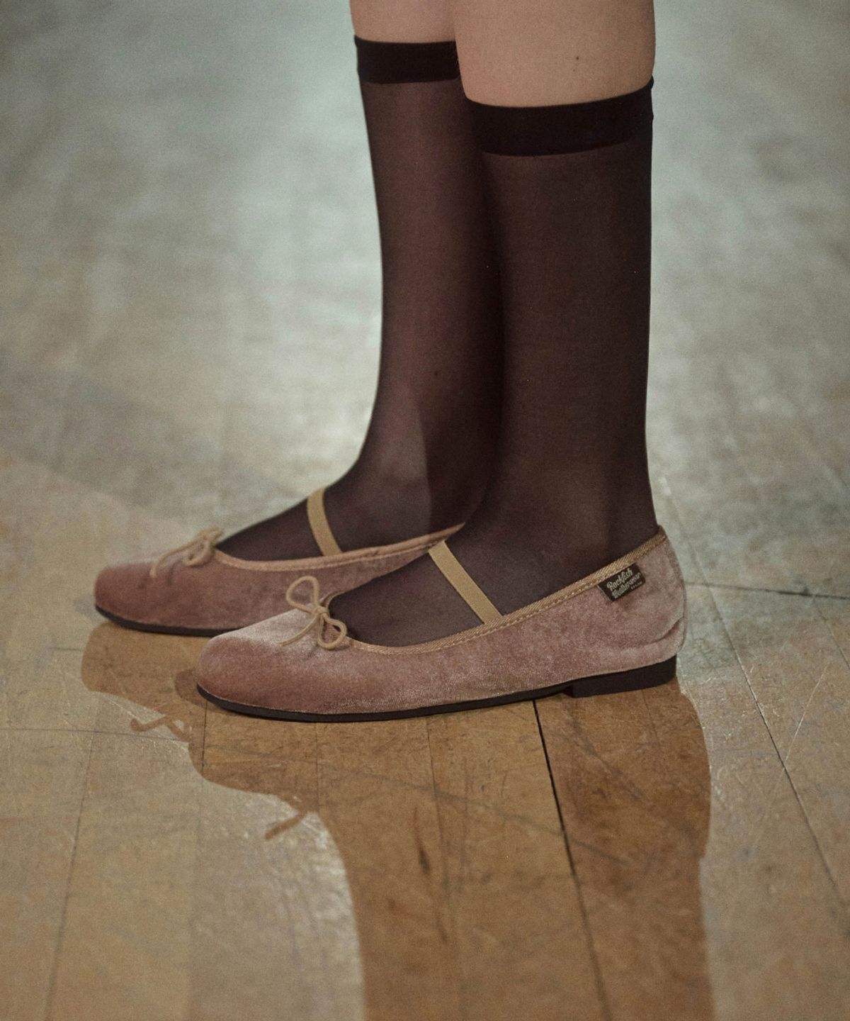 락피쉬웨더웨어(ROCKFISH WEATHERWEAR) BELLA RIBBON FLAT(QUILTED) - ROSE BROWN