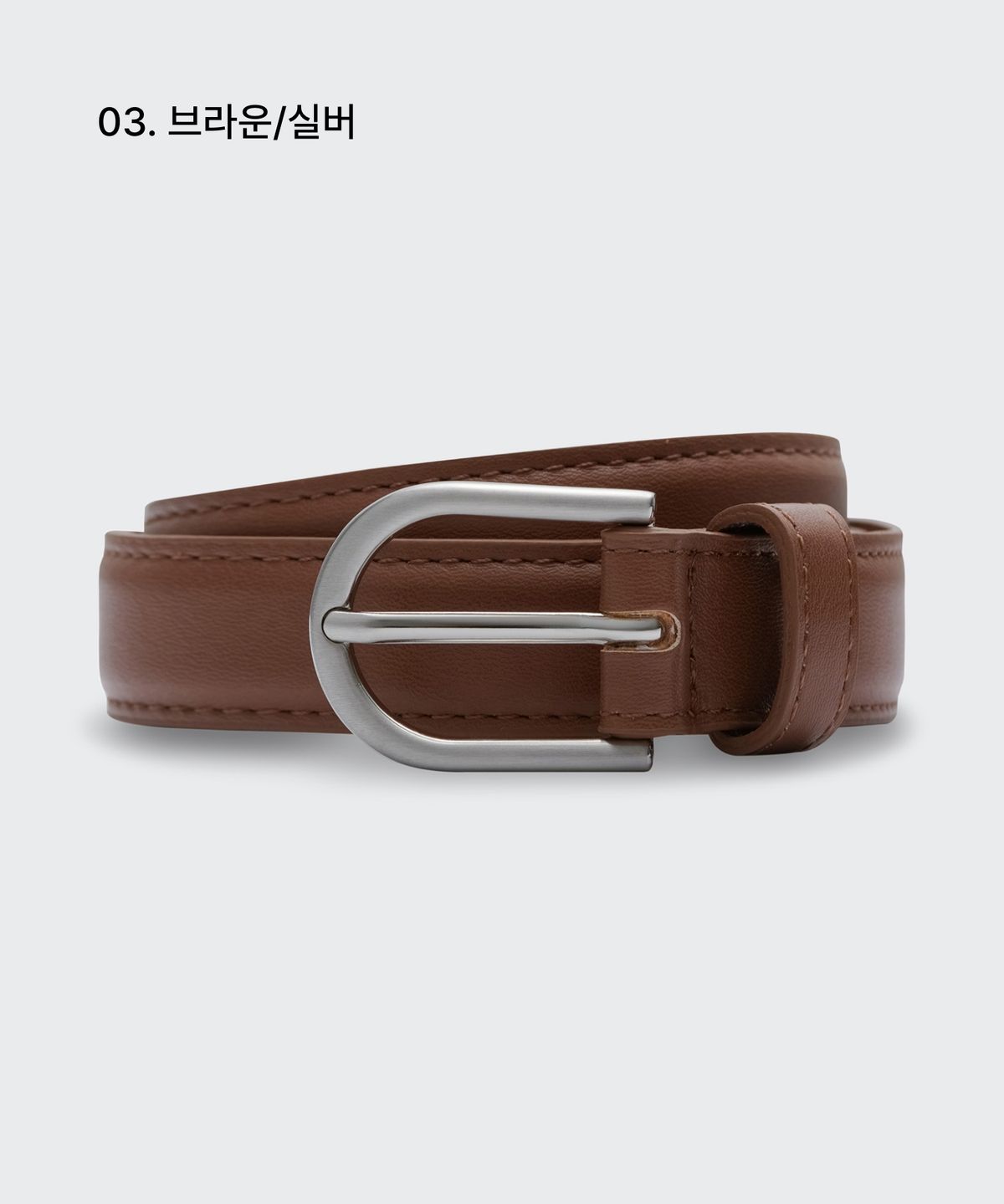 무신사 스탠다드 우먼(MUSINSA STANDARD WOMAN) 우먼즈 신세틱 레더 슬림 벨트_20mm
