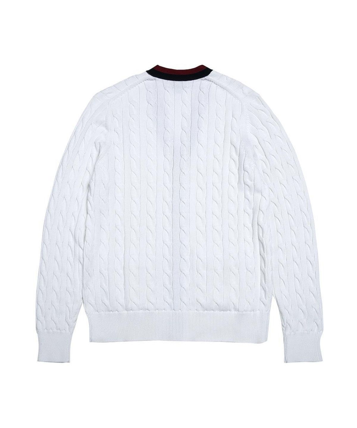 브룩스 브라더스(BROOKS BROTHERS) 코튼 테니스 케이블 가디건 (화이트) (BBWCMM2570ADF)