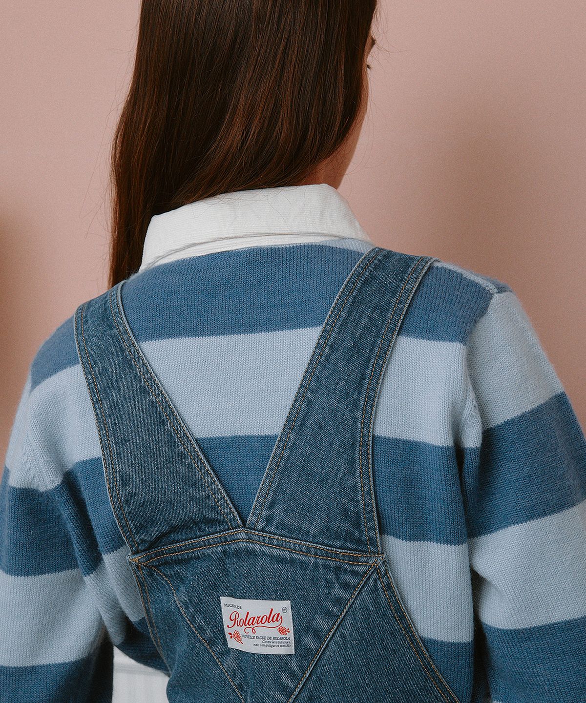 로라로라(ROLAROLA) POCKET DETAILED OVERALL PANTS BLUE