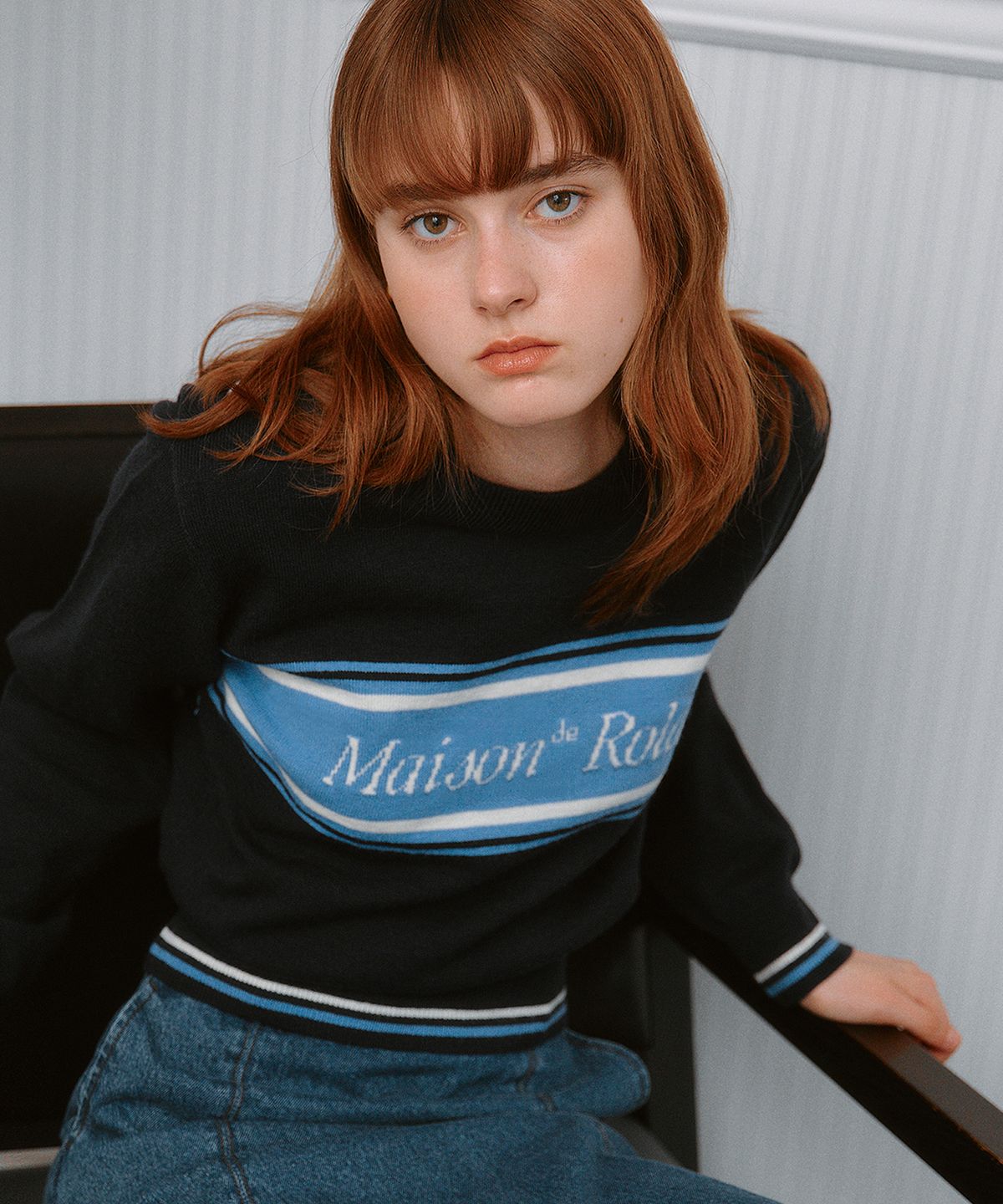로라로라(ROLAROLA) MAISON DE ROLA KNIT NAVY