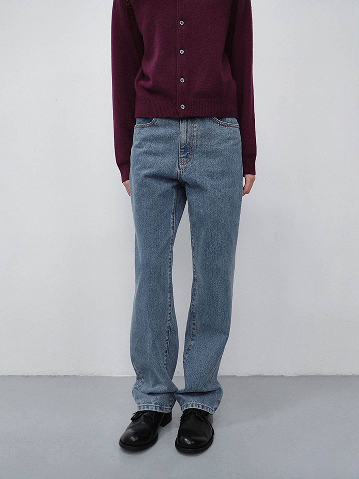 던스트(DUNST) ESSENTIAL STRAIGHT FULL LENGTH JEANS_UDPA6C207_CLASSIC BLUE