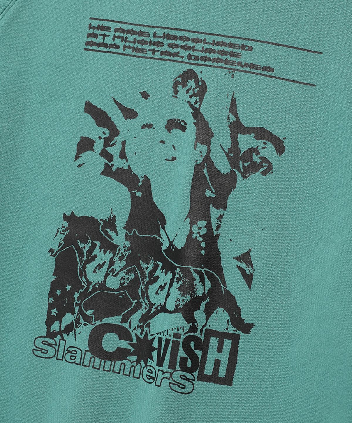 카비시(CAVISH) CROWD RAGLAN SWEATSHIRT GREEN(CV2DFUM444A)