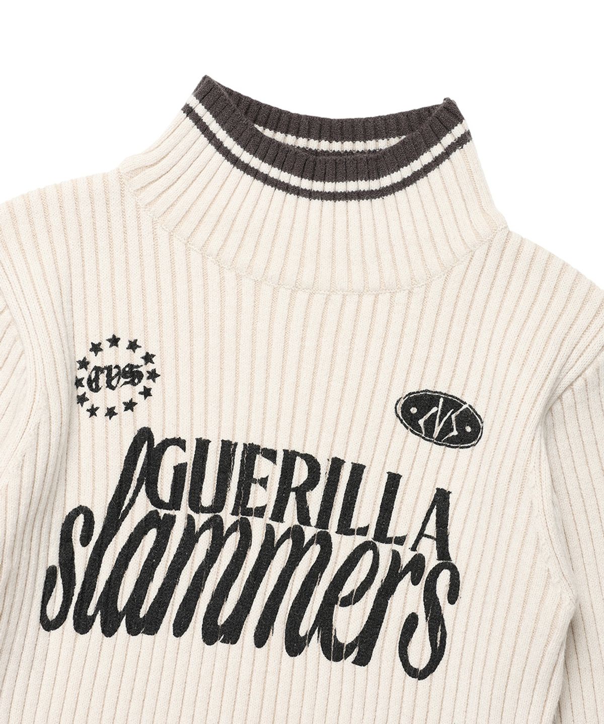 카비시(CAVISH) W SLAMMERS TURTLE NECK KNIT IVORY(CV2DFFK640A)