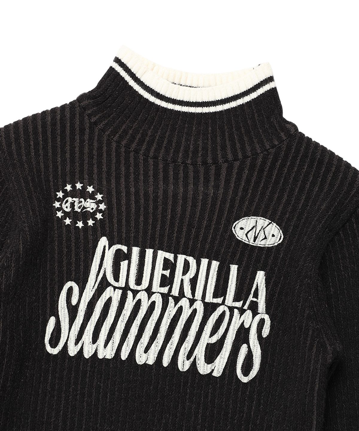 카비시(CAVISH) W SLAMMERS TURTLE NECK KNIT BLACK(CV2DFFK640A)
