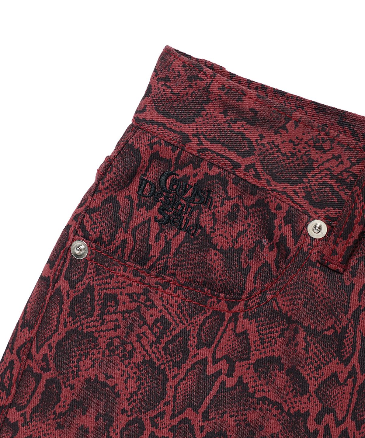 카비시(CAVISH) PYTHON BOOTSCUT PANTS RED(CV2DFFPA08A)