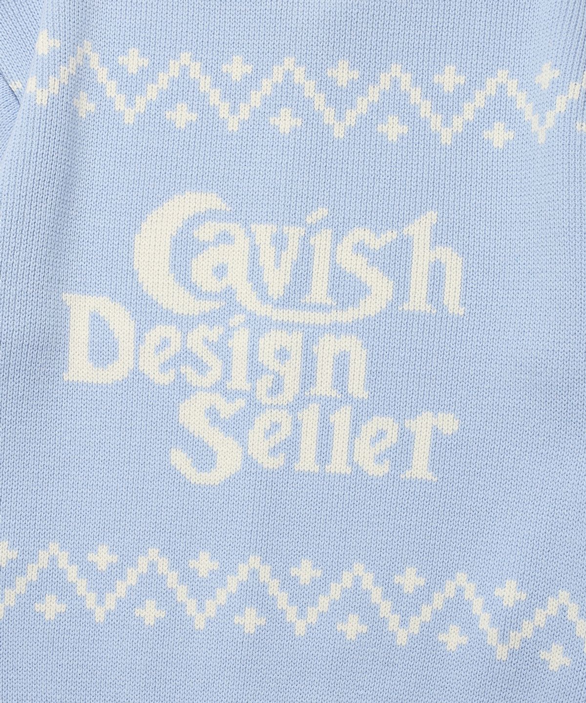 카비시(CAVISH) CATS ZIP UP CARDIGAN SKY BLUE(CV2DFUK680A)