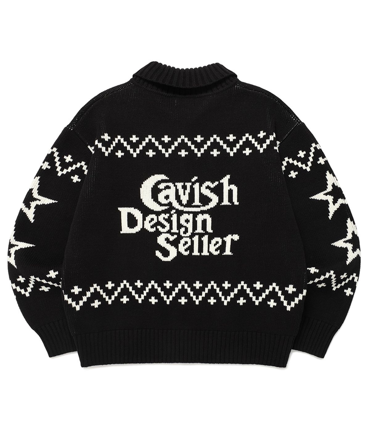 카비시(CAVISH) CATS ZIP UP CARDIGAN BLACK(CV2DFUK680A)