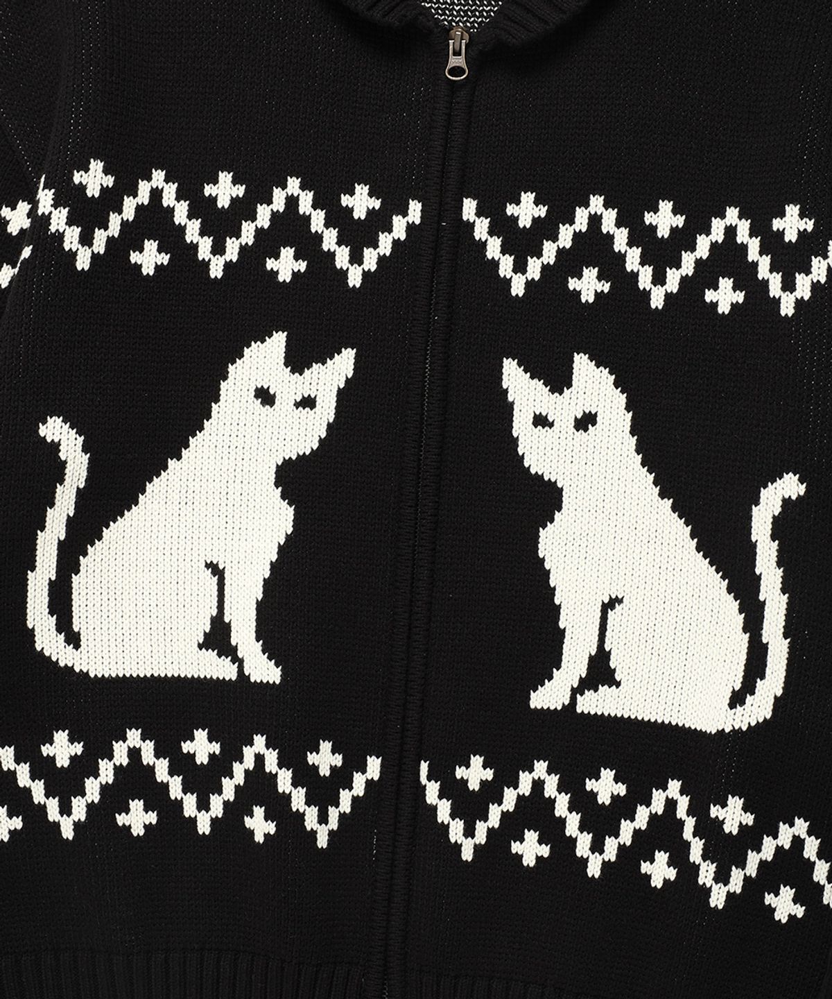 카비시(CAVISH) CATS ZIP UP CARDIGAN BLACK(CV2DFUK680A)