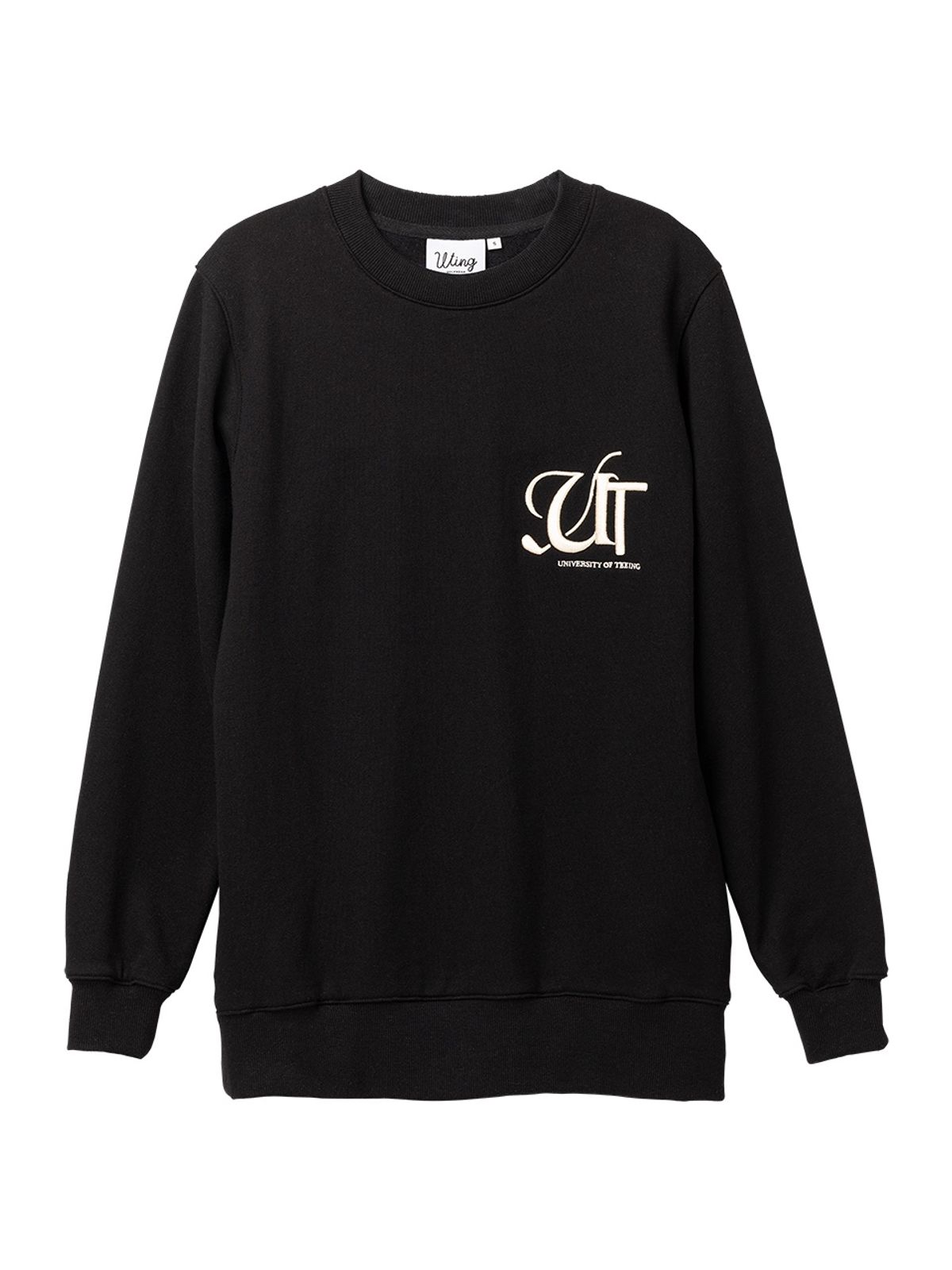 유팅골프(UTING GOLF) UT 자수 스웨트셔츠 BLACK