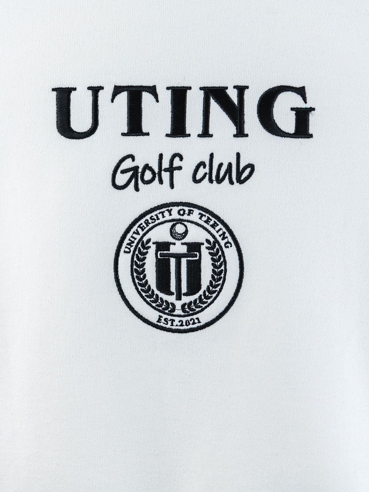 유팅골프(UTING GOLF) 골프 클럽 스웨트셔츠 WHITE
