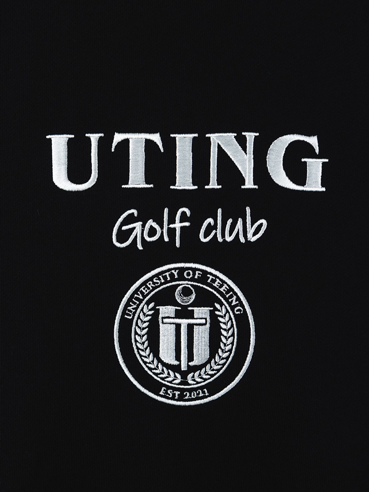 유팅골프(UTING GOLF) 골프 클럽 스웨트셔츠 BLACK