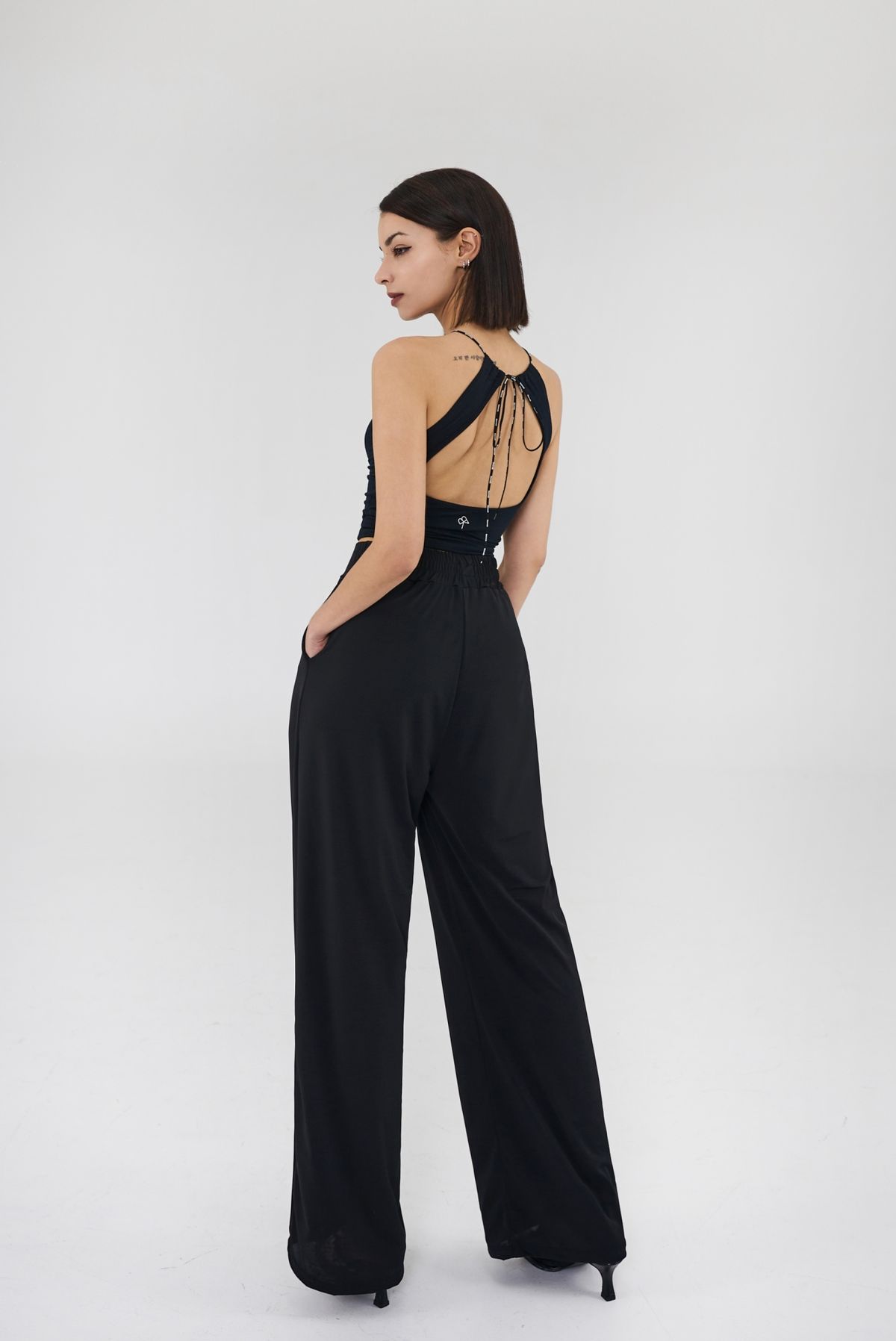 블랙크러쉬(BLACRUSH) Cool Wide Fit Banding Slacks Pants