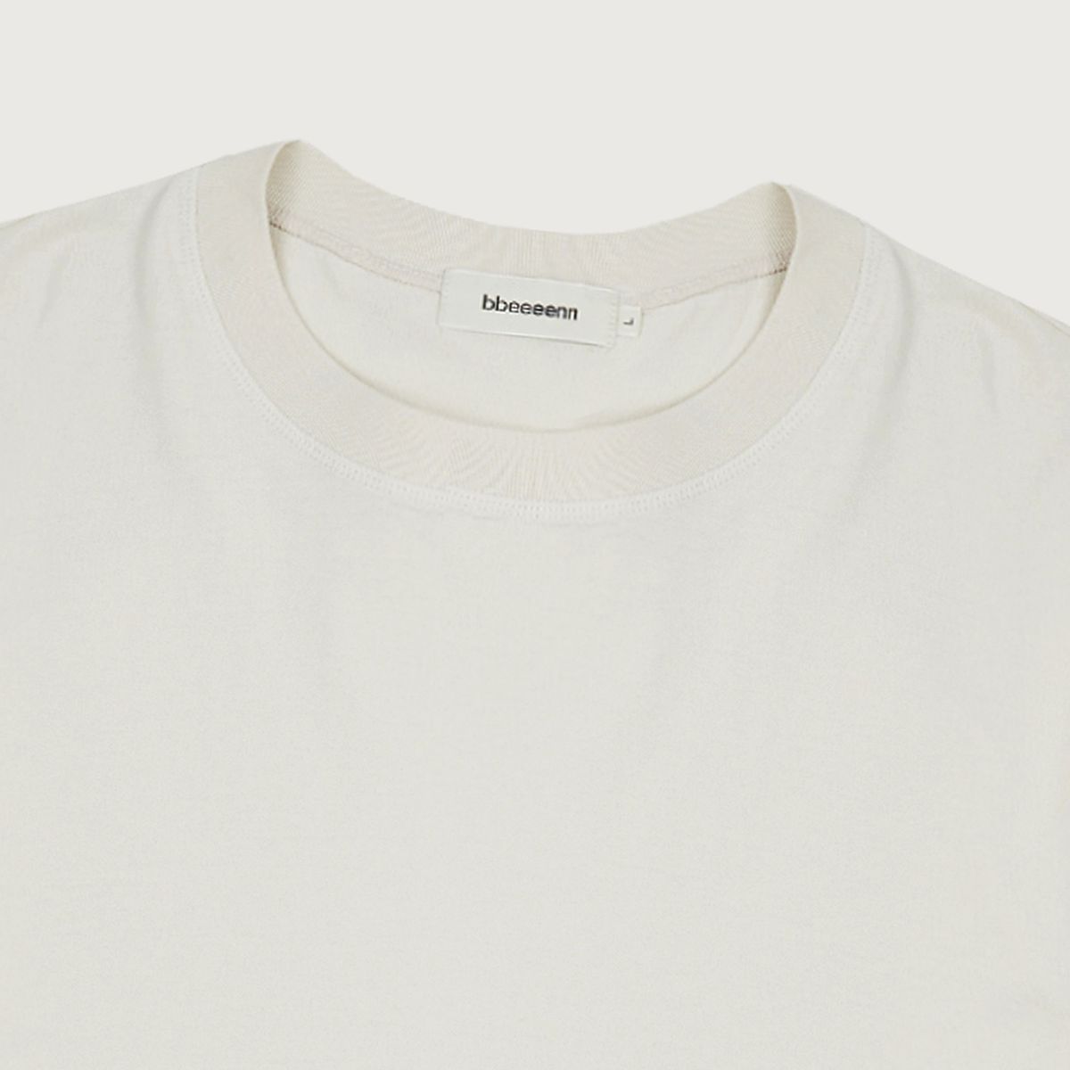 벤(BBEEEENN) MENS) 리브드 슬리브 T_에크루