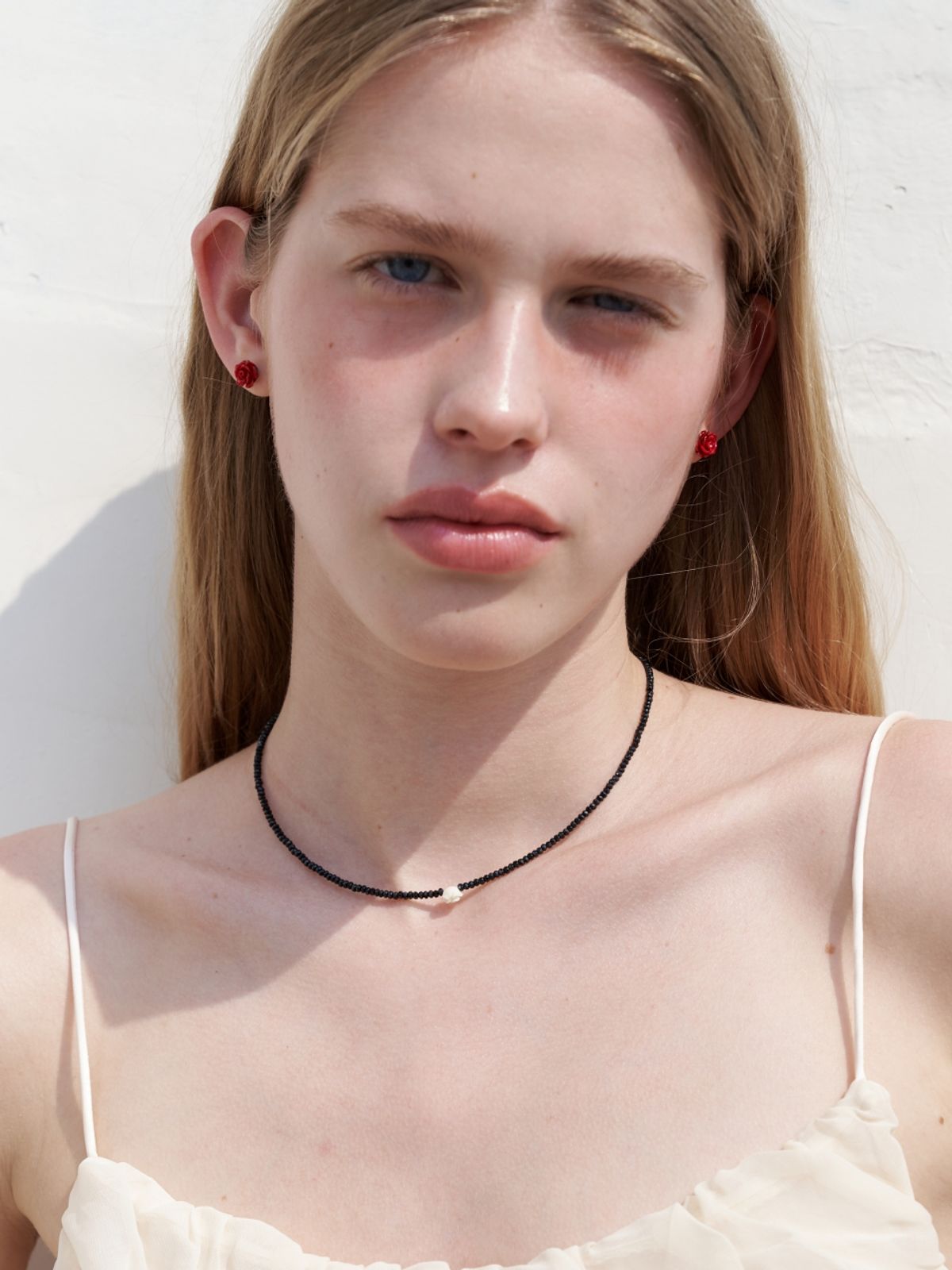 러브미몬스터(LOVE ME MONSTER) 1 Rose Spinel Choker_3Color