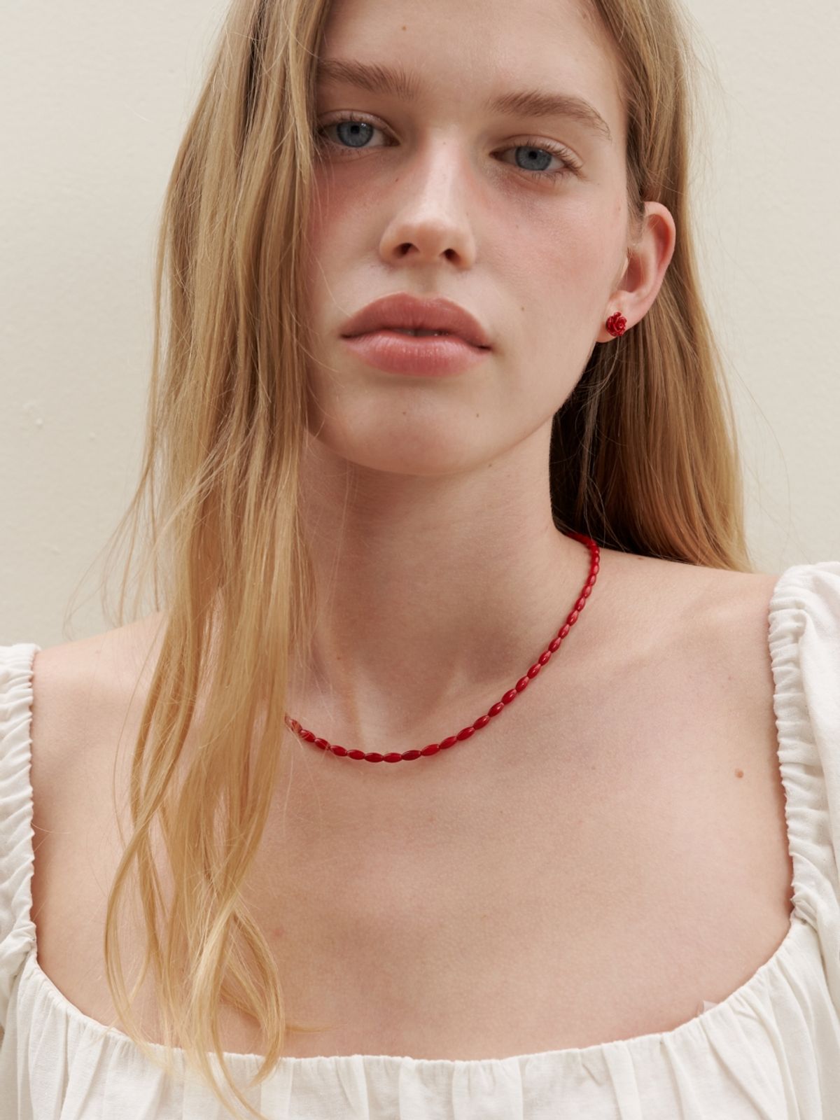 러브미몬스터(LOVE ME MONSTER) Coral Lace Necklace