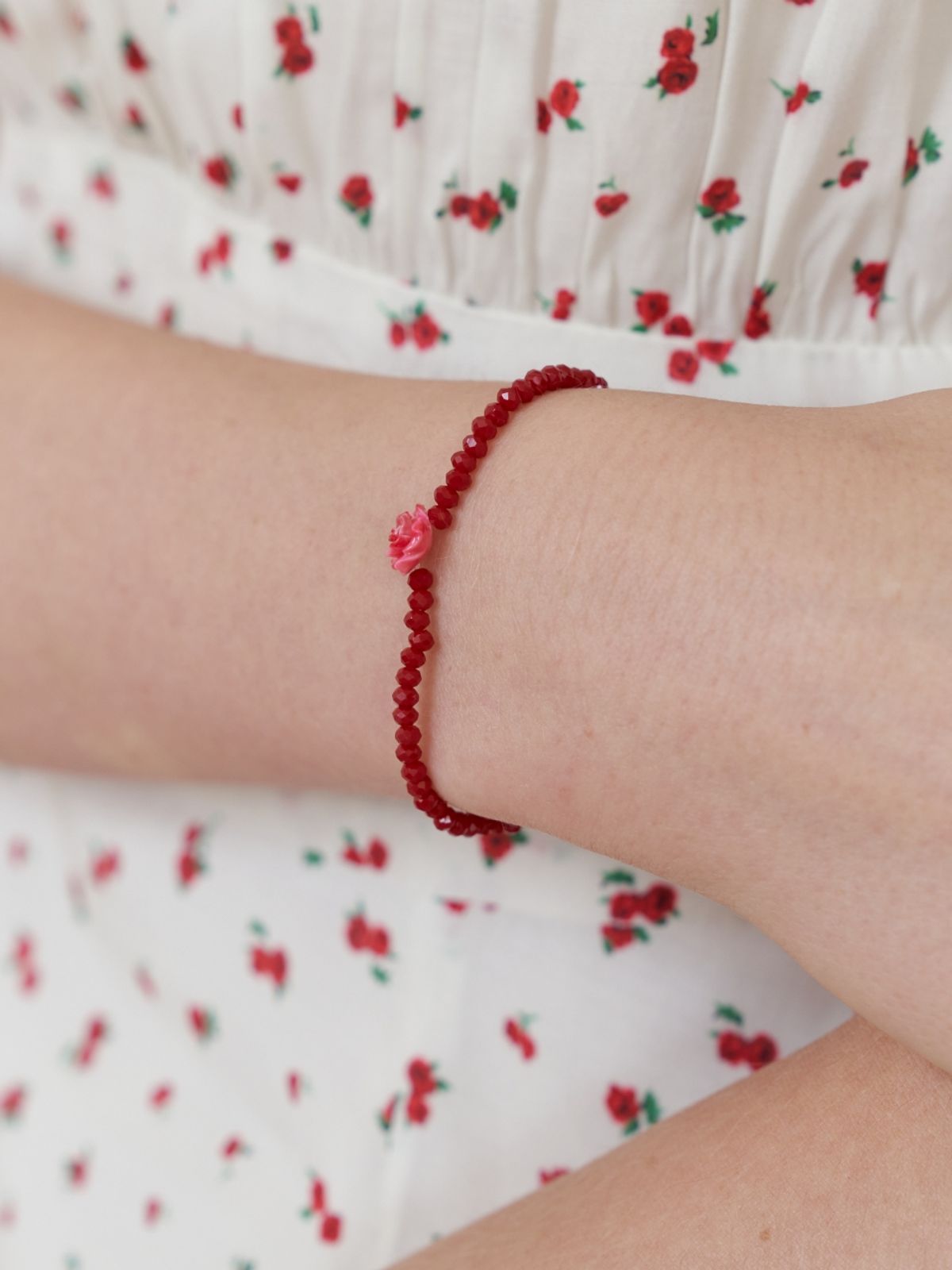 러브미몬스터(LOVE ME MONSTER) 1 Rose Crystal Bracelet